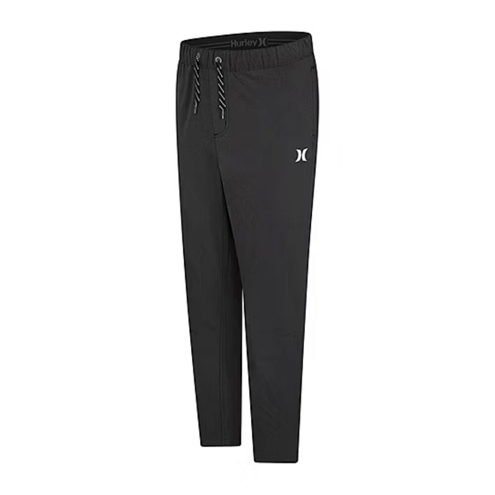 Hurley Big Kid Boys Straight Regular Fit Pull-On Pant - Black Sz M 925189